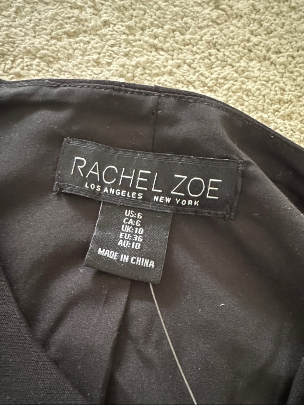 Rachel Zoe Black Sleeveless Tailored Button Vest - Picture 4 of 4